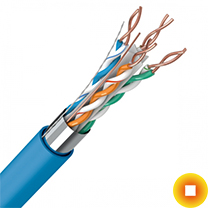 Сетевой кабель многожильный 0,9х2 мм S/UTP Cu Stranded PVC