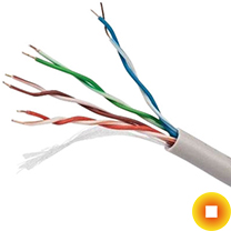 Сетевой кабель 0,61х1 мм U/UTP Cu Stranded PVC ГОСТ Р 54429-2011 для монитора