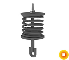 Опорный пружинный блок 2,73x5,8 Сталь 20 ОСТ 34-10-745-93